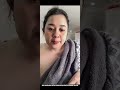 Auntie Almost Accidentally 🫣 Afraid The Towel Will Come Off Tiktoklive