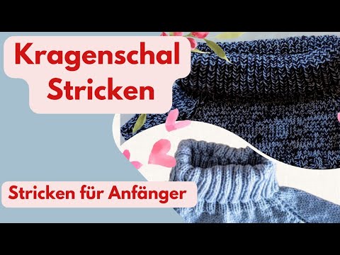 Knitting a collar scarf | The perfect practice project for raglan sweaters | Cowl knitting | Neck...