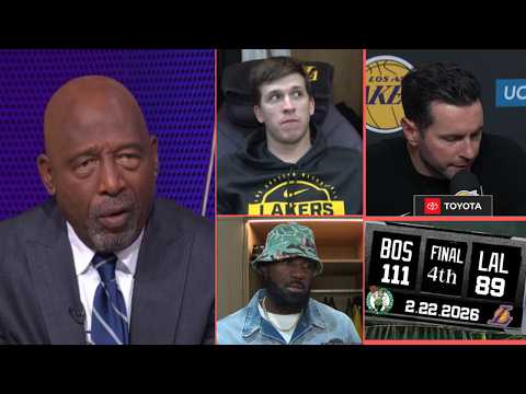 Full Lakers Postgame Interview & Analytic vs Celtics | James Worthy, JJ Redick, A. Reaves & LeBron