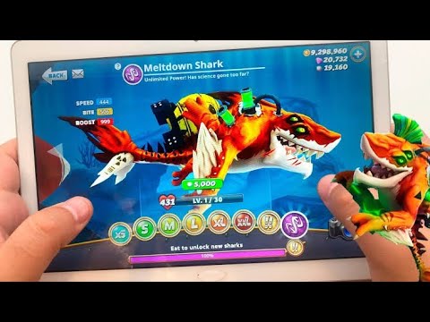 HUNGRY MELTDOWN SHARK UNLOCK-HUNGRY SHARK WORLD #1