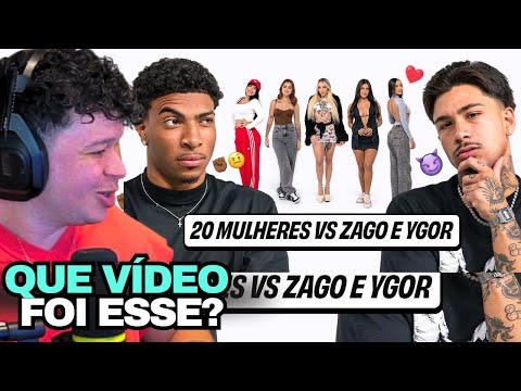 ARUAN REAGE: 20 MULHERES vs 2 HOMENS: ZAGO e YGOR BUENO (NOBRU VLOGS)