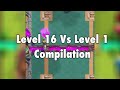 BEST Level 16 Vs Level 1 Compilation 😱 👉 @mr_clash