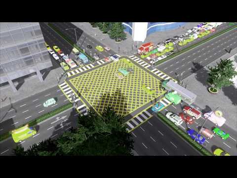 Cities Skylines : Time lapse Intersection