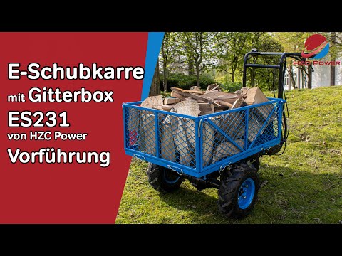 Elektrische Schubkarre bis 230 kg Zuladung (ES231) Vorführung