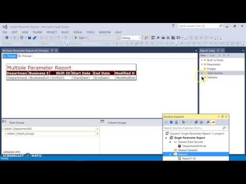SSRS Multiple Parameters Report