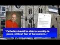 Organized Gay Protest Denounces Catholics as.