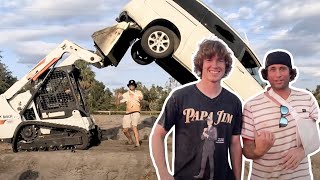 GETTING CRUSHED BY A CAR (NEAR DEATH) W DANNY DUNCAN & POOPIES