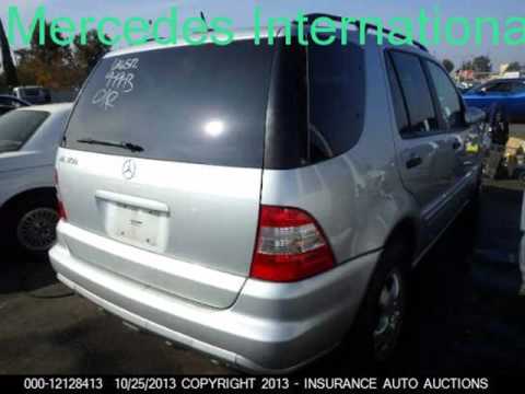 2003 Mercedes Ml350 WGN 4Dr Parts Car Parting Out #110713-1 Fix your car OEM