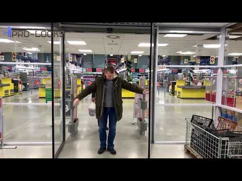 Автоматические раздвижные двери АНТИПАНИКА