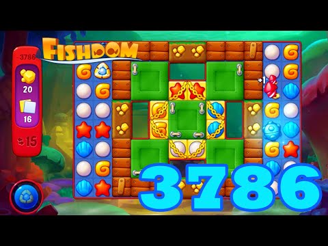 Fishdom Level 3786 HD Walkthrough | 3 - match puzzle game | gameplay | android | GameGo Game | IOS