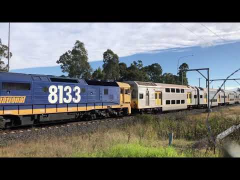 Class 81 8133/Class 81 8155 & C3/C1/C5 near Chullora