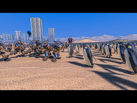 1.000 DWARFS vs 25.000 PENGUINS - Ultimate Epic Battle Simulator UEBS
