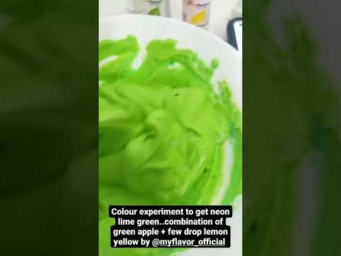 The making of Neon Lime Green Cream by Sedap Online