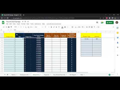 , title : 'How to Customize Payroll in Googlesheets small business (Maine Edition)'
