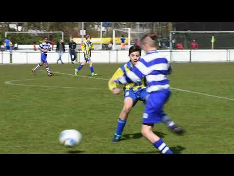 vv Hillegersberg JO13-1 - OLIVEO JO13-1 #jeugdvoetbal wedstrijd beelden