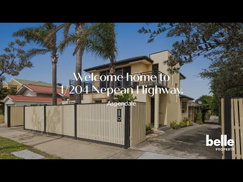 1/204 Nepean Highway, Aspendale, VIC 3195, 2 Kuwarto, 1 Banyo, Townhouse