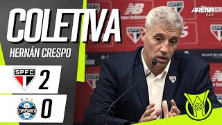 COLETIVA HERNÁN CRESPO | AO VIVO | São Paulo x Grêmio - Brasileirão 2026