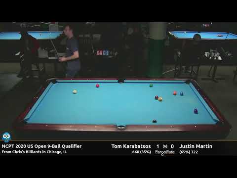 Justin Martin vs Tom Karabatsos - 2020 NCPT US Open Qualifier #2