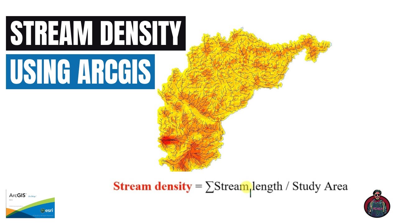 How to calculate stream density using ArcGIS | ArcGIS Tutorial