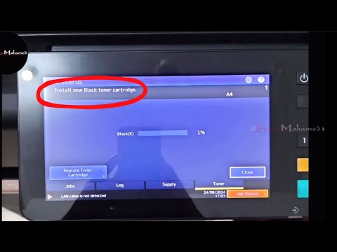 How to fix Install new Black toner cartridge Reset Chip code Toshiba 2508 2508A 4508A 2518A 3018A