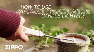 Zippo Butane Refillable Candle Lighters: How-To