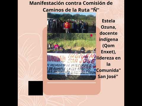 Manifestación contra Comisión de Caminos de la Ruta “Ñ”