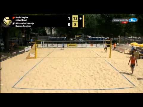 Hupfer/Hoerl  vs. Solovejs/Sorokins - FIVB Luzern Open 2015 - Q1