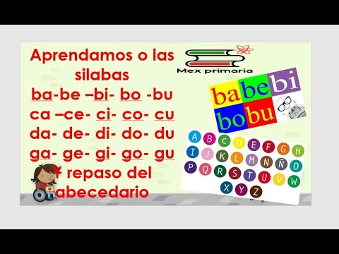 Estudio y repaso de silabas b,c,d,f g y del abecedario