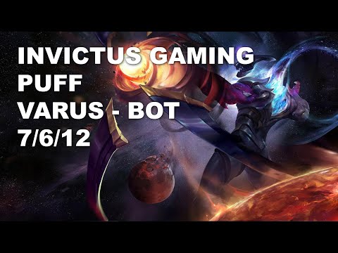 Invictus Gaming Puff Bot Varus vs Aphelios - KR Challenger Patch 10.8