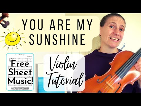 You Are My Sunshine Violin Tutorial