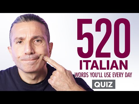 Quiz | 520 Italian Words You'll Use Every Day - Basic Vocabulary #92