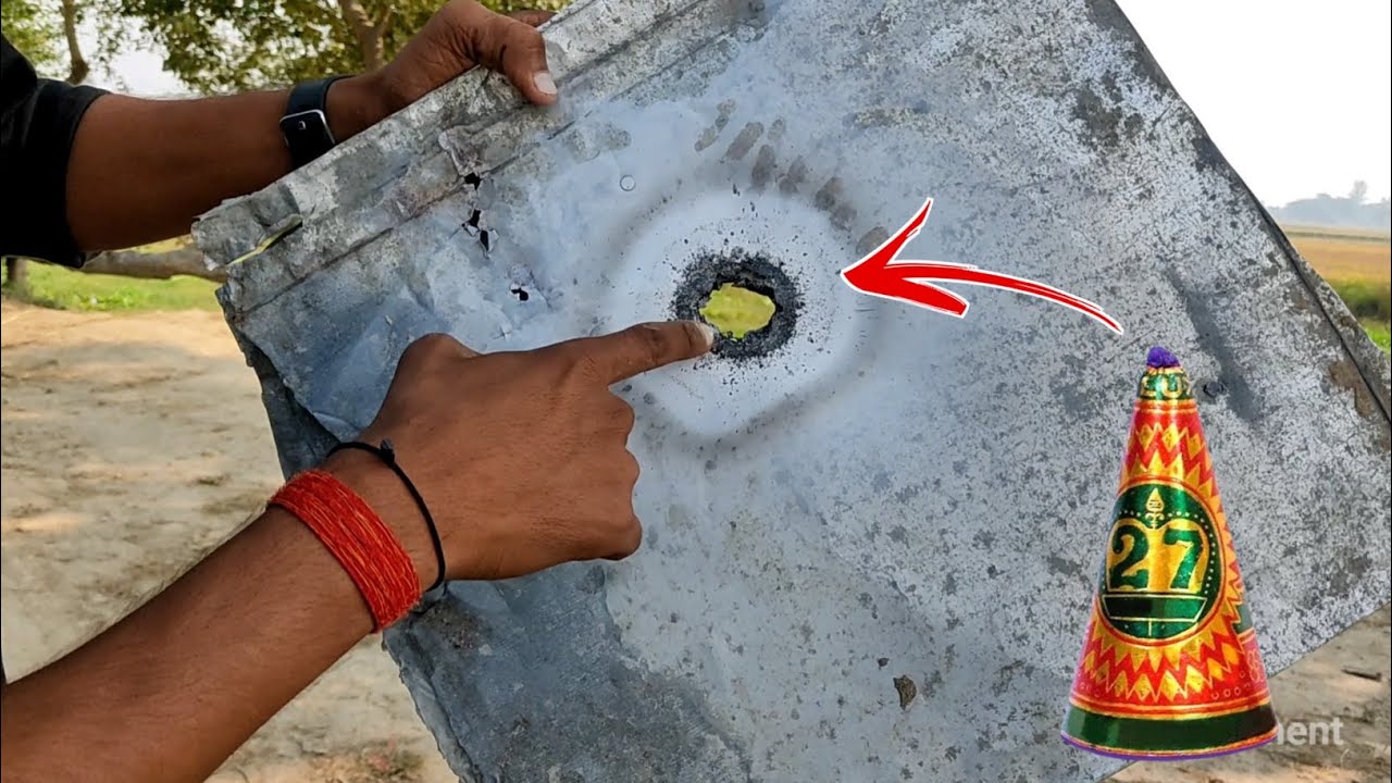 Can We Cut Metal Vs Using Diwali Anar - Testing Diwali Crackers | Try Experiment