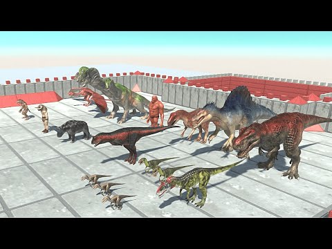 CARNIVORE DINOSAURS VS FANTASY TEAM Competition - Animal Revolt Battle Simulator
