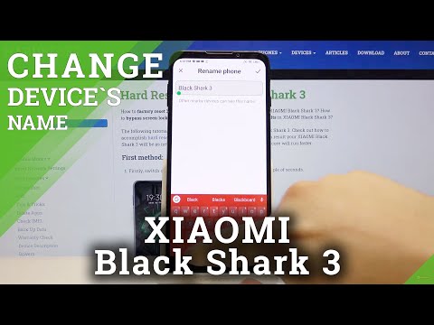 How to Change Device Name in XIAOMI Black Shark 3 - Rename Your Smartphone