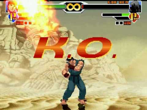 SWG Mugen - God Ryu vs God Ken