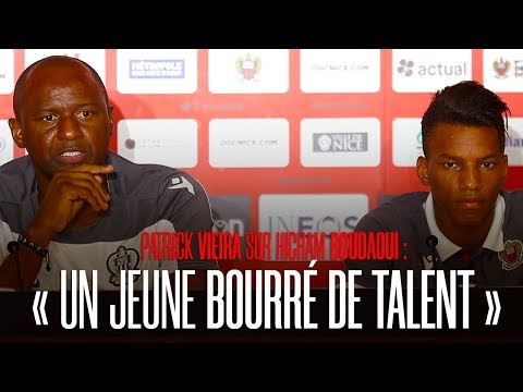 Vieira sur Boudaoui : "Un jeune bourré de talent"