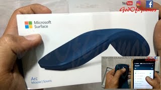 Microsoft Surface Arc Wireless Mouse Unboxing/Review/How To Connect - God Of Gizmos