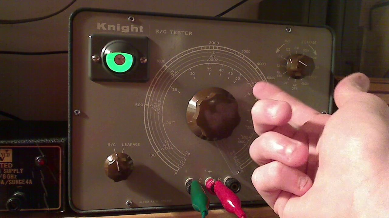 Testing Capacitors for Leakage - Knight R/C Bridge