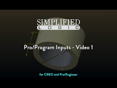 Pro/Program INPUTS for CREO & Pro/E - Video 1