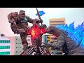 Godzilla Vs Kong Vs Mecha Godzilla An Epic Battle Stop Motion Remake 3