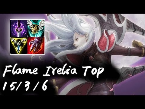 LongZhu Flame Irelia Top vs Gangplank | Korea High Elo Replays