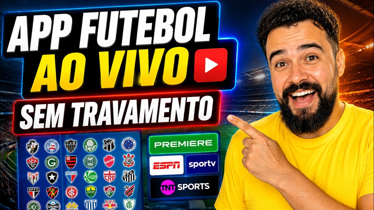 🔥 ESSE É O MELHOR APP PARA VER FUTEBOL AO VIVO