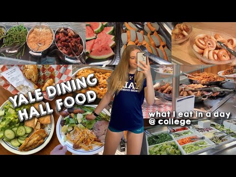 WHAT I EAT IN A DAY: yale college dining hall edition | what I eat in the yale dining halls!