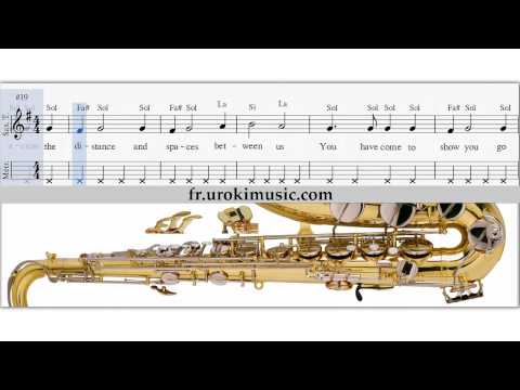 Cours de Saxophone Ténor - Titanic Comment Jouer du Saxophone Partition LeçonTablature