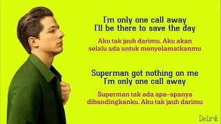 One Call Away - Charlie Puth (Lyrics video dan terjemahan)