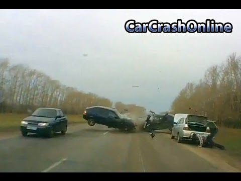 Kompilacja wypadków samochodowych z Rosji