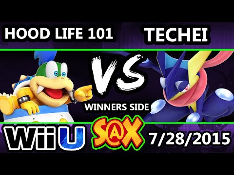 S@X 108 - Hood Life 101 (Little Mac) Vs. Techei (Greninja) SSB4 Tournament - Smash wii U - Smash 4