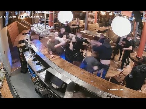 Brawl of 20 men erupts at Arc Bar Headlingley Leeds