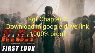 KGF chapter 2 download in google drive link
