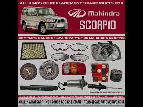 Mahindra Spare Parts - Genuine OEM Aftermarket Replacement Scorpio Parts